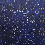 Navy blue diamond print