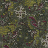 Green/Burgandy Paisley